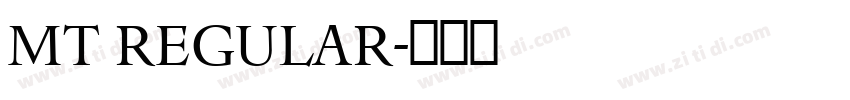 MT Regular字体转换